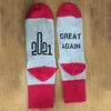 Great again sucks socks funny middle finger personalized letter printing socks for men women gift cpa3259