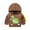 Garçons Automne Hoodies Bébé Enfants Sweats À Capuche Mignon Dinosaure Motif À Capuche Tops pour Enfants Z220115