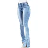 Frauen Jeans Frau Hohe Taille Kleidung Breite Bein Denim Zipper Blau Streetwear Vintage 2021 Mode Harajuku Gerade Hosen XXXL