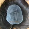 Herenhaar 100% Indiase menselijke maagdelijke Hair Toupee for Men, Man Human Hair Pruiken Toupee voor mannen en oude mannen