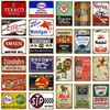 Motorolie Plaque Benzine Tin Borden Vintage Metalen Poster Retro Garage Decor Retro Bar Pub Tankstation Decoratieve Muur plaat3838401