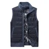 Mens Jacket Sleeveless Vest Knitted Cardaigan Sweater Men Winter Fleece Solid Patchwork Waistcoat For Man Vest Coats Homme 20201