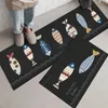 Kuchnia Mata Zestaw Gospodarstwa Długiego Drzwi Długiego Strip Modern Home Decor Dywaniki Wejście Wycieraczek Anti-Slip Absorpcja Łazienka Podłoga Dywan 220301