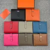 Designers Bearn Wallet Fashion Bule Fuchsia Calfskin Purse Gold Silver Hardware Lady Handbags Card Slots Women Bags with Box304O