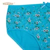 YOUREGINA Women Panties Cotton Plus Size High Waist Print Panties Women's Floral Lingerie Briefs Ladies Under Wear 6pcs/set 201112