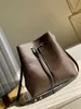 M44020 M44021 NEONOE BUCKET BAG Canvas Handbag Totes Drawstring Closure Top Quality 5A MM Fashion Shoulder bag Women real leather Cross Body