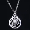 20 pièces nouveau collier de mode 26x19mm scorpion scorpion zodiaque pendentifs court Long femmes hommes Colar cadeau bijoux tour de cou 2010133153125