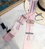 Multi-style wholesale luxury silk scarf super soft high quality bow tie hair silk double ribbon fashion scarves 120*7cm