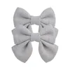 Large Hairs Bow Ties Hair Clips Baby Girls Kids Women Solid Bowknot Hairpin Hair Accessories Good Gift A3066825297