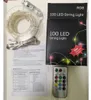 String Light Christmas Decoração Árvore 10m 20m 100led 200led Controle Remoto USB Fairy Fairy Waterproof