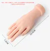 22*7CM Art 2Pcs Nail Practice Soft Plastic Jewelry Model Hand Flexible Plastic Flectional Mannequin Training Tool for Acrylic/Gel D351