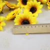 6.5CM Testa di girasole artificiale Fai da te Fiore da sposa Accessori per copricapo Accessori per feste Pecorazione Decorazioni di nozze Fiori artificiali