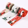 God julgran och vintage lastbil burlap band julklapp wrapping diy tyg swirl ribbon jk2010xb