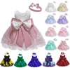 Baby Girls Dress Newborn Toddler Girl Lace Sweet Princess Tutu Dresses Wedding Party Easter Costume Dress Infant Baby Clothes17847479