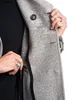 Mens yünü ince orta uzunluk hendek moda vahşi erkek uzun palto ceket sonbahar ve kış