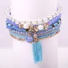 Bohemian Friendship Bracelets & Bangles For Women Boho Crystal Beads Tassel Charm Bracelet Set Femme Pulseras Mujer Jewelry Gift1