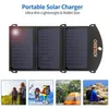 US Stock Choetech 19 W Ładowarka Słoneczna Dual Port USB Camping Panel słoneczny Przenośne ładowanie Kompatybilny dla SmartPhonea41 A51 A48 A36