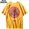 Geometri Triangle Eye T-shirts Mäns Hip Hop T-shirt Godfather Printed Casual Cotton Tops Tees New 2020 Summer Streetwear Tshirt LJ200827
