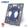 Livolo-basis van aanraakscherm Zigbee-schakelaar wandlamp Smart Switch, zonder het glazen paneel, EU-norm, AC 220 ~ 250V, VL-C701Z T200605