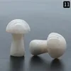 Decorative Objects Figurines Mini Mushroom Figurine Natural Stone Crystal Reiki Healing Polished Quartz Carving Ornament Gift RD12819