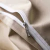 Svetanya Nordic Khakiエジプト綿のベッドリネンズツインクイーンキングサイズ家族セット布団カバーセット寝具ベッドスプレッドC0223