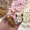 100pclot 35cm 4cm Soft Mini Joint Rabbit Pendant Bunny For Key Chain Bouquet Toy Doll DIY Ornaments Gifts 2202175541994