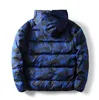 Homens Inverno Jacket Parkas Moda camuflagem jaquetas Brasão de alta qualidade Mens Parkas Tendência Letter Printing Streetwear S-3XL