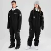 Mit kapuze Winddicht Frauen Ski Overall Outdoor Weibliche Schnee Anzüge Wasserdichte Frau Snowboard Overalls Outfits Kleidung 220106