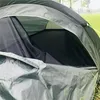 Tent de acampamento de 1 pessoa de mochila, barraca ultraleve de uma única pessoa, barraca de acampamento ao ar livre, verde