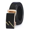 Designer Fashion Leisure Belt Classic Luxury Men's Automatic Smooth Buckle Business 16 Style Leather Belt Men