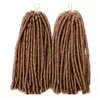 14 inch 70g pack Gehaakte Vlechten Synthetische Vlechten Haarverlenging Afro Kapsels Zachte Dreadlock Bruin Zwart Dikke Volledige5621408