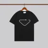 Yaz Erkek Bayan Tasarımcı T Gömlek 2022 Yeni Kaplan Kafası Üçgen Moda T Shirt Rahat Gevşek 100% Pamuk Üst