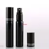 10 ml Placage UV Noir Or Argent Portable Mini Vaporisateur Parfums Bouteilles Voyage Maquillage Parfum Atomiseur Cas Emballage 50 pcs/lotpls ordre