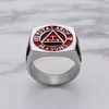 316 Stainless steel men's scottish rite ring retro masonic regalia red royal arch masons freemason masonic rings jewerly for gift
