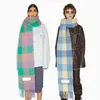 남성과 여성 일반 스타일 캐시미어 스카프 담요 여성의 다채로운 격자 무늬 Tzitzit 모방 220110