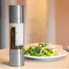 2 In 1 Pepper Manual Grinder Stainless Steel Salt and Pepper Grinder 200ml Spice Mill Grinder with Adjustable Coarseness ZZC3019