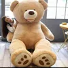 100260cm Cheap Giant Unstuffed Empty Teddy Bear Skin Coat Soft Big Skin Shell SemiFinished Plush Boys Classic Kids Doll Gift AA23680426