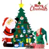 FENGRISE Felt DIY Christmas Tree Merry Christmas Decorations For Home Christmas Ornament Xmas Navidad New Year Gifts Kids 201006