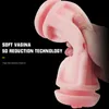 Nxy Sex Men Masturbators Dual Channel Hand Free Male Masturbation Cup Oral Vagina Masturbator Toy for Silicone Blowjob Vibrator 1222