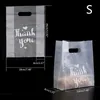 50 pçs plástico obrigado pacote de pão doce biscoito doces saco favor do casamento takeaway embalagem de alimentos transparente 2012256841369