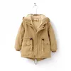 아이들 겨울 야외 양털 자켓 소년 의류 후드 따뜻한 겉옷 여자 윈드 브레이커 아기 아이 두꺼운 코트 201102
