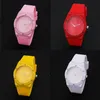 Männer Fashion Jelly Gel Quartz Watch Women Sport Herren Womens Pink Red Silicon Armbanduhr Relogio Maskulino3165