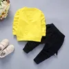 2020 Nuova Primavera Del Bambino Dei Ragazzi Tuta Per Bambini Top A Maniche Lunghe Per Il Tempo Libero Filanti Pantaloni 2 pcs Abbigliamento Per Bambini Set Infantile Tute SportiveX1019