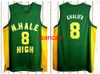 Оптовая мастерская Wiz Khalifa #8 N. Hale Men School's Basketball Jersey сшита зеленым размером XS-6xl Top Caffence