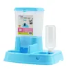 Tigela de cachorro Azul alimentador automático Cat Double Patrod Water Pet Supplies Y200917