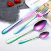 4Pcs Modern Flatware Set Wed Cutlery Knife Spoon Fork Tableware Set