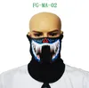 El Mask Flash Led Music Maskes со звуком активного для танцев на катаниях Partys Partys Mask Masks Maskss Dhl1676450