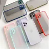 TPU Proctective Phone Cases Transparent Fine Hole Contrast Frosted Phone Case för 12 Mini 12 Pro Max Support med OPP Bag