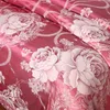 Europe Jacquard Beddrage Sängkläder sätter Queen King Size 4sts Satin spets broderad täcke täckning silk bomull lyxig sängskjortark linnor kuddar hemtextil