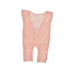 2019 New Baby Photography Props Infant Girl Lace Rompers Photo Shoot Outfits Newborn Jumpsuit For 0-3months G1221